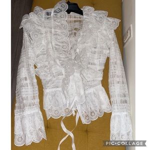 LOEIL lace top in s/m